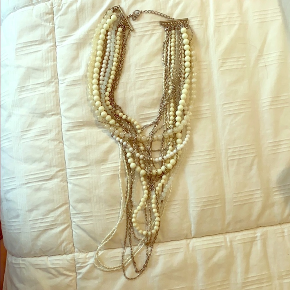 Beaded layered necklace